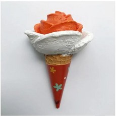 수제 그린 딸기 밀크 초콜릿 아이스크림 냉장고 자석 관광 기념품 스티커 선물, 2. 004