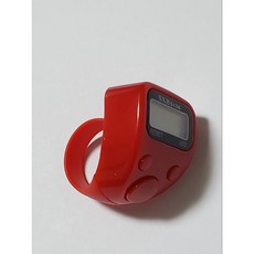 小邑的家 506 迷你LED燈手指計數器 念佛計數器, 紅色, 1個