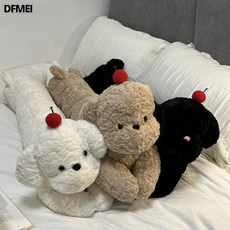 DFMEI 長條靠枕, 櫻桃小狗-黑色★✦