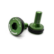 자전거 사각 구멍 하단 브래킷 방수 밀폐 볼트 BB 나사 브롬톤 알루미늄 합금 및 강철용 M8 15mm 1 쌍, 07 AL green, 1개