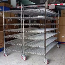 세탁실수납장 철제 이동식선반 진열대 트레이 틈새, 1215x457x1500(4단 3인치 휠), 1단