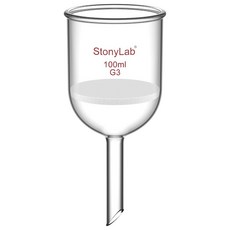 스토니랩 보로실리케이트 미세한 필터링 깔때기 94MM 유리 프릿(G3) 내경 부흐너, 100 mL