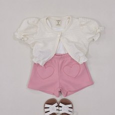 일상다많사 퍼프 반팔 가디건 나시 세트 소이빈 여름 남아상의 유아단체복 유아셔츠