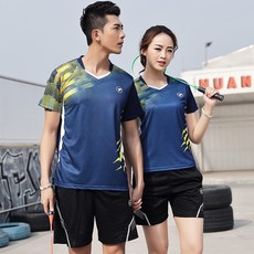 남녀 탁구 배드민턴 상의 반바지 유니폼 속건성 티셔츠 반팔 동호회 단체티