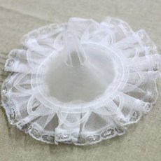 레이스 카네이션 부케받침 중 손잡이 부케만들기 diy재료, 1개