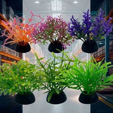 인공 수초 조화수초 수초장식 수족관꾸미기 열대어 치어 구피, 그린C