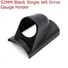 계량기 포드 거치대 왼쪽 블랙 범용 호환 마운트 대시 오른쪽 52mm 2 인치 더블 홀 게이지 싱글 트리플 핸드, Single left holder