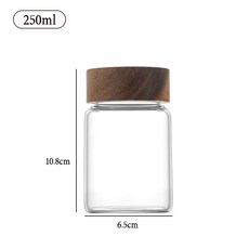 陳皮罐 人蔘罐 高硼硅玻璃 防潮 咖啡豆儲存罐 食品收納密封罐 泡酒專用, 1個