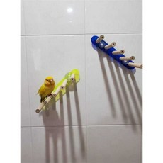 흡착식 아크릴 스탠드 사다리 앵무새 화초목 제품, 1개, 2. 노랑