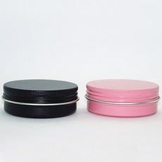 캔들 알루미늄 틴케이스 50ml 블랙 캔들만들기 재료, 1개