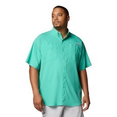 Columbia 남성용 PFG 타미아미 II UPF 40 반팔 피싱셔츠 키 웨스트 XS 167189, Large, 글레이즈 그린
