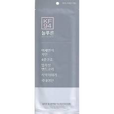 늘푸른 kf94 마스크 대형 화이트 50매, 50개, 1매입