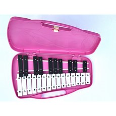 명창 실버스타 공명실로폰25키 (황색) 피아노건반스타일 [실.채포함], 1개, 분홍, 25판