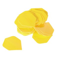 50pcs 애완 동물 다트 비행 지느러미 순수 컬러 날개 꼬리, Yellow