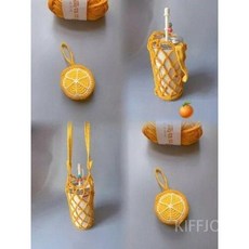 제니오숲 꽃물컵 그물 펜던트코바늘 DIY재료, H타입 DIY키트