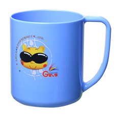 雷霆百貨 吉米大口杯 600cc 塑膠杯 牙刷杯 衛生杯 環保塑膠杯 樂口杯 K306, K306 藍, 1個, 藍