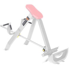 헬스장 가정용 운동기구 헬스 프레임 멀리그립 헬스기구 트레이닝 코어 덤벨, T형 카누 흰가마 가루매트, 5. T형 로잉머신 (흰 프레임 분홍 매트), 1개