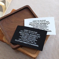 2개-빅라벨) 섹션(2컬러) - 면라벨 jgn 면라벨 핸드메이드 부자재, 블랙