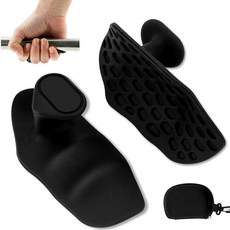 워니미니 굳은 살 방지 실리콘 헬스그립, 2개, 블랙