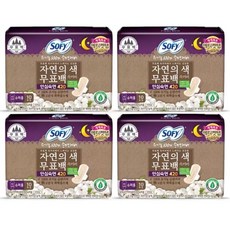 쏘피 유기농 자연의색 무표백 슈퍼롱 10개 x 4팩, 오버나이트 이상, 10개입, 4개