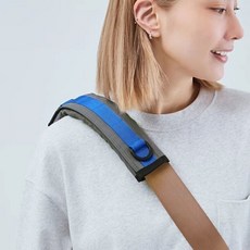 單肩包背帶 減壓舒適 加厚墊肩 替換背帶 男女通用, 1個, 藍