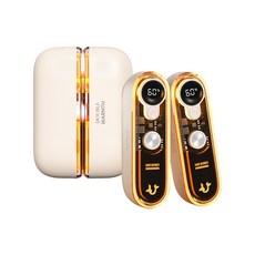 掛脖數顯磁吸暖手寶 炫彩氛圍燈【1688小舖】電暖蛋 超長續航 雙面發熱 速熱暖手寶 充電暖暖包 分體式暖手寶 暖暖包, 奶白