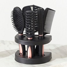 마켓마고Z 미용 헤어 브러쉬 빗 7종세트 머리빗 볼륨 드라이빗 헤어브러시, 브러쉬7종-핑크