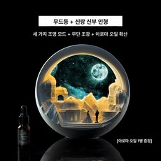 아로마 무드등 침실 감성 인테리어 선물용 디퓨저형, 1개, 도금 궁전 무드등+컬러