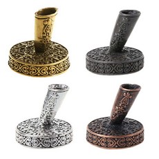 거치대 스틸 스탠드 만년필 학용품 정리함 라운드 스테인리스 책상 유럽 스타일 깃털 펜꽂이, bronze