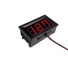 자동차 매립형 볼트 게이지 표시기 측정기 방전 전압 볼트메타 전압 0~100v 사용가능 전압계 튜닝 용품, 블루, 1개