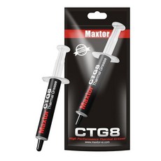 Maxtor CTG8 IC/프로세서/CPU/GPU/모든 쿨러용 4g 열 컴파운드 페이스트 방열판 12.8W/m.k 탄소 기반 고성능 인터페이스 소재 274328