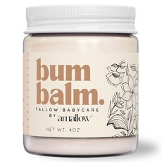 AmalLOW 로우 Baby Bum Balm - 민감하고 발진이 많은 피부를 위한 기저귀 부분 크림 석유 및 무향 부드러운 모이스처라이징 밤 113.4g(4온스), AmalLOW 로우 Baby Bum Balm - 민감하, 1
