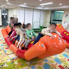 에어사다리 체육대회 장애물 운동회 행사용 야유회, 1개, 1열 시소