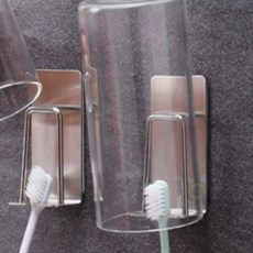 양치컵 걸이 무타공 칫솔걸이 화장실 칫솔 치약 거치대 칫솔거치대, 단품, 본상품선택, 1