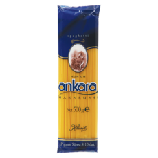 Ankara 安卡蘿 直麵 杜蘭小麥義大利麵 素食低碳水低GI 健身麵條, 500g, 1個