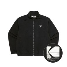 코닥 KODAK 에센셜 빅로고 우븐 자켓 BLACK