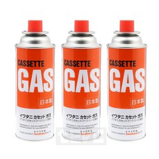 Iwatani 岩谷 日本製 卡式瓦斯罐 250g 3入組, 1個, 原廠三件組, 3個裝