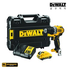 디월트 12V 2.0Ah 전동 컴팩트 충전 드릴 드라이버 DCD701D1 (배터리1개세트), 1개