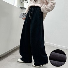 겨울 주니어 아동 스트릿기모와이드팬츠