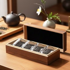 BRAVOMART 水晶杯 四入組 木盒包裝 送禮 居家, 1套