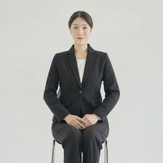 검은색 여성 정장 자켓 여자 면접 복장 검정색 재킷 [가성비]