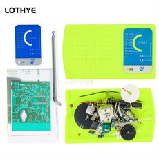 AM/FM 라디오 어셈블리 DIY 전자 키트 안테나 회로 기판 리시버 학교 실험실 교육 연습 76 108MHz, 2) AM FM