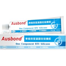 Ausbond 單組份室溫固化硅橡膠, 1個, 704白色100ML