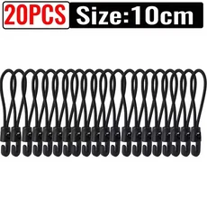 20/1pcs 탄성 스트랩 나일론 번지 코드 10cm 15cm 25cm 손전등지도 야외 배낭 액세서리 용 내구성 고정 밴, 01 10cm - 20pcs