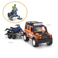 겨울 설산 구조대 차량 스노우바이크 피규어 세트