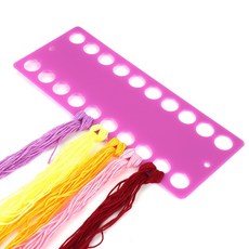 [GE가은스토어] 자수 실 플라스틱 크로스 스티치 스레딩보드 실키트 실와인더 실정리대, 1개