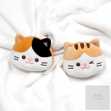 아트박스/천유 [키키쿼카] 모찌핫팩인형_까망+베르(얼굴형) 2개입