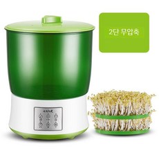 가정용 콩나물 시루 이중 숙주나물 식물 발아 지능형 기계 재배기 완전 자동 발아기, 1개, B. 이중 층