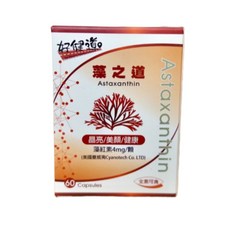 好健道 藻之道藻紅素複方膠囊 蝦紅素60粒, 1個, 60顆
