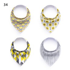 구미 물수건 아기 턱받이 아기 턱받이 벨벳 면 삼각 수건 모유 용품 봄 가을 스타일, 해바라기